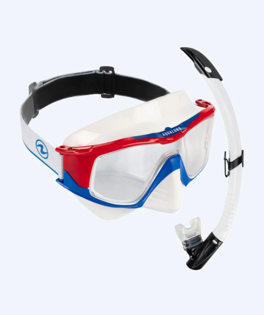 Aqualung Combo snorkel set for junior - Vita - White/black