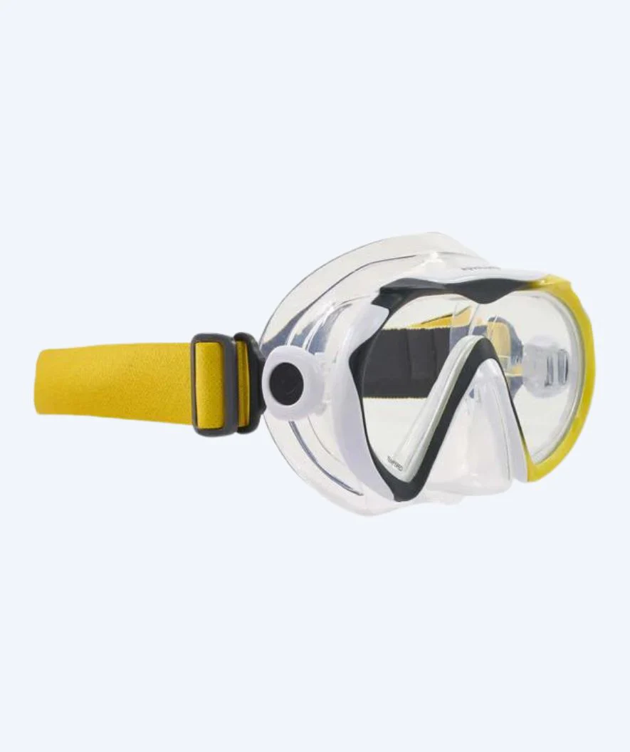 Aqualung diving mask for adults (from 12 years) - Compass - Black/yellow - Image 2