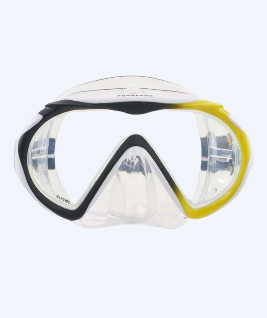 Aqualung diving mask for adults (from 12 years) - Compass - Black/yellow - Image 3