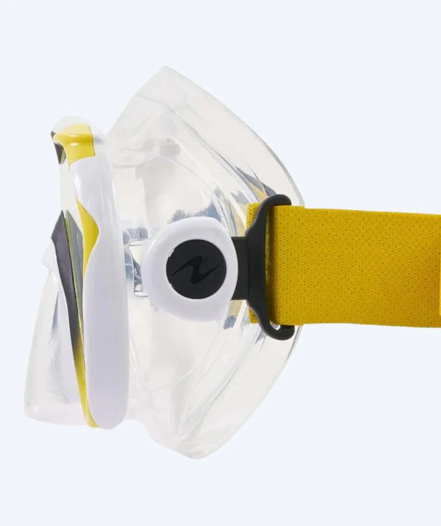 Aqualung diving mask for adults (from 12 years) - Compass - Black/yellow - Image 4