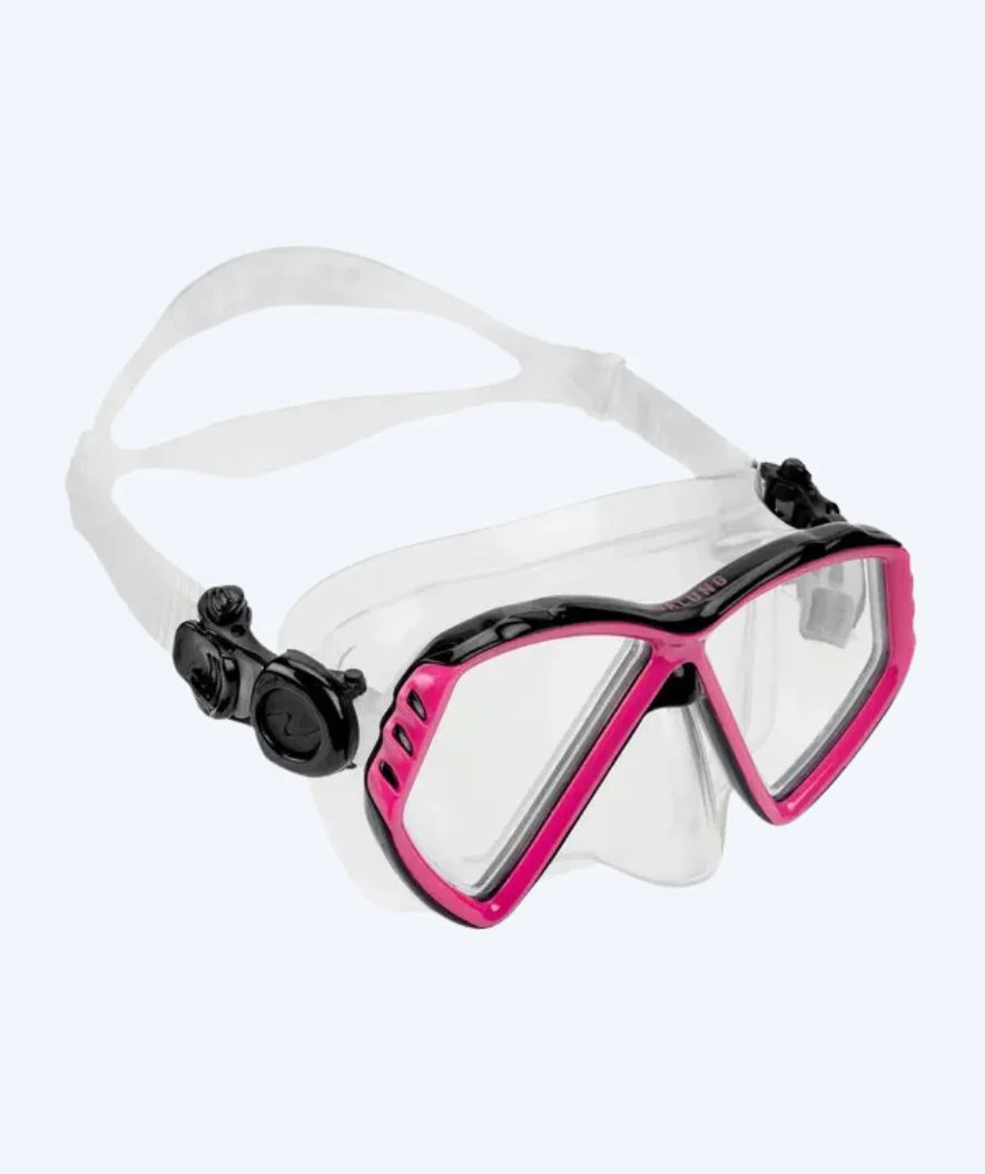 Aqualung diving mask for kids (4-12) - Cub - Black/pink