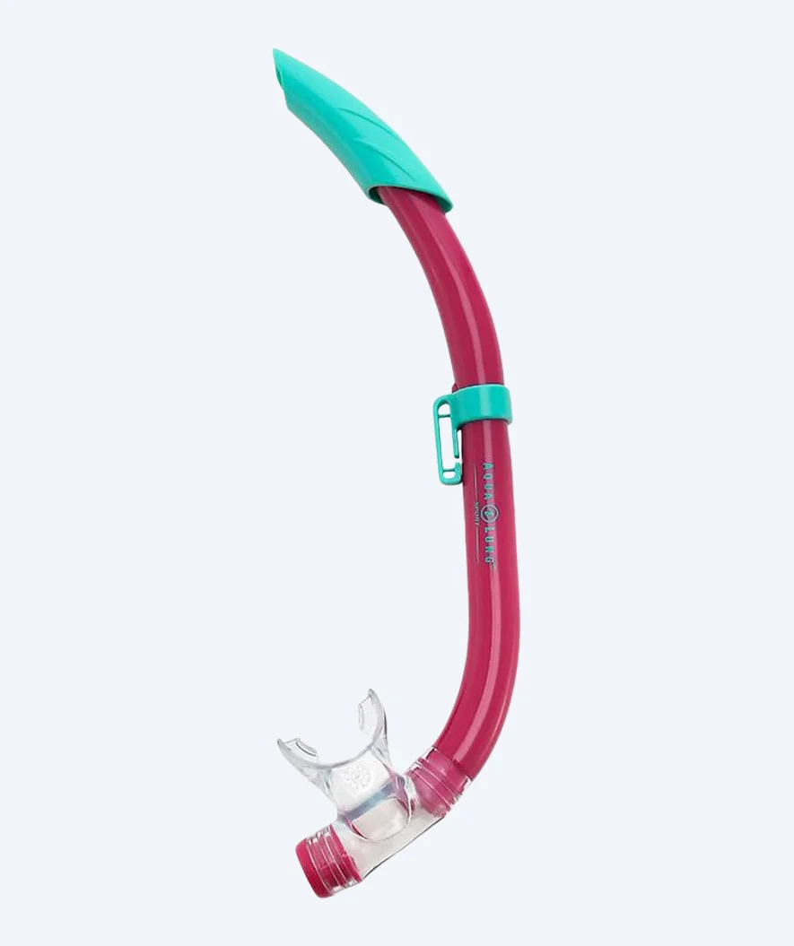 Aqualung semi-dry snorkel for junior - Pike - Light pink/turquoise