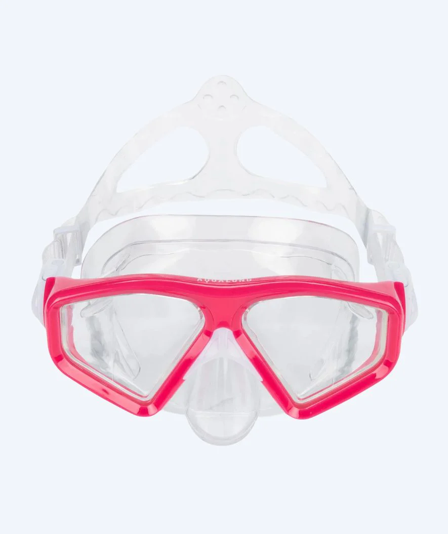 Aqualung Combo snorkel set for adults - Saturn - Clear/light pink - Image 2