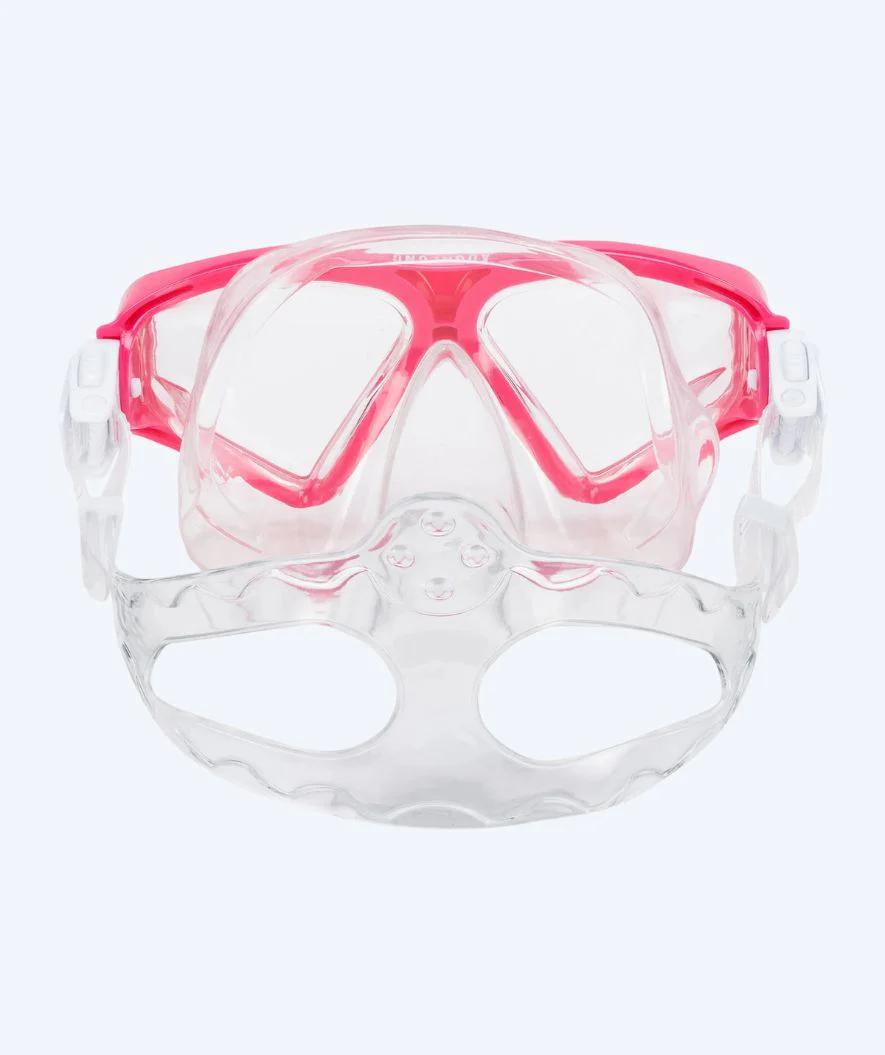 Aqualung Combo snorkel set for adults - Saturn - Clear/light pink - Image 3