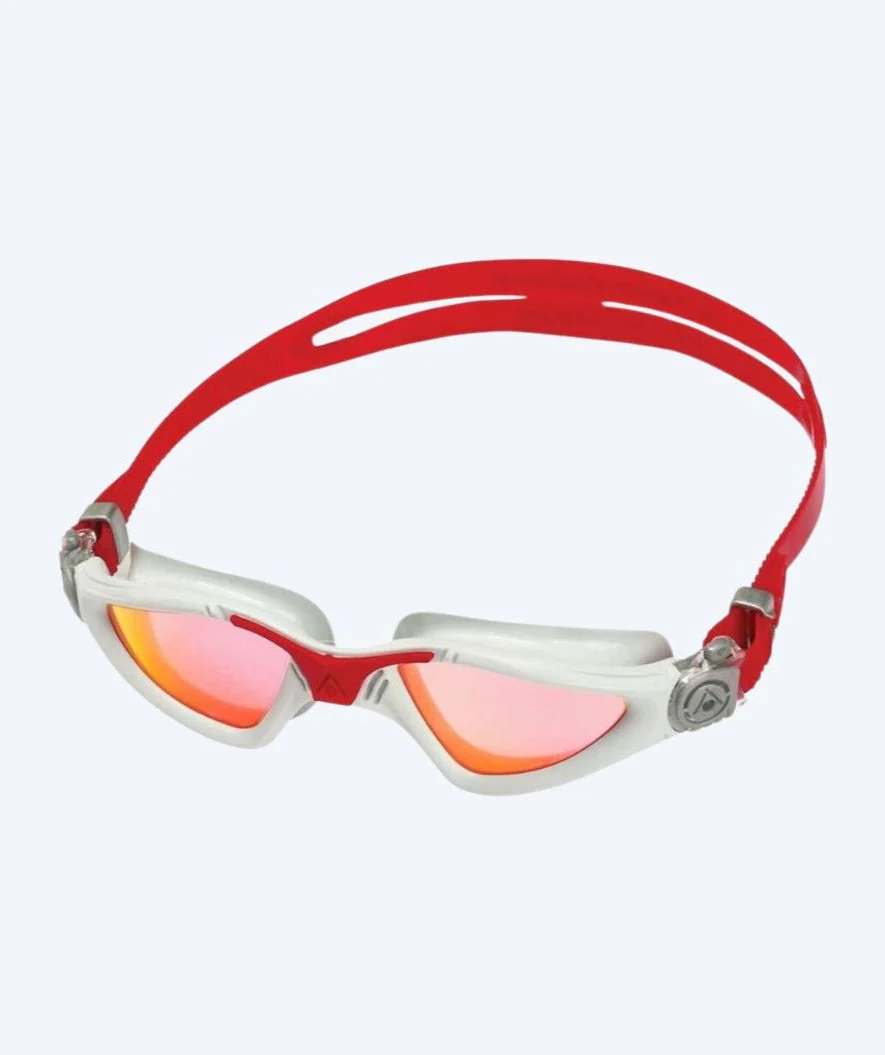 Aquasphere training diving goggles - Kayenne Titanium - Red/grey