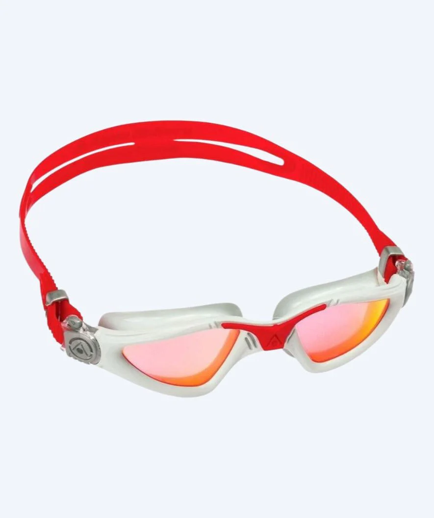Aquasphere training diving goggles - Kayenne Titanium - Red/grey - Image 3