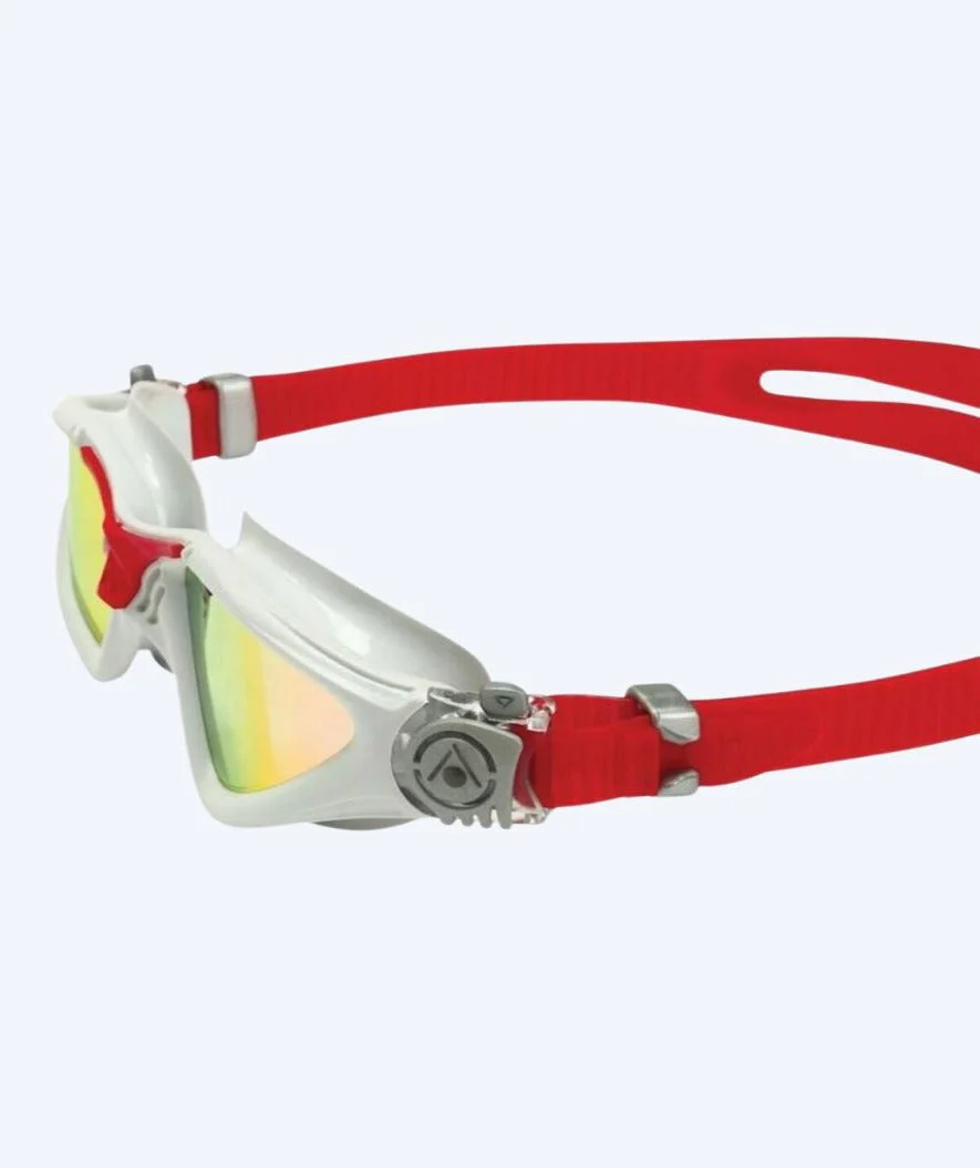 Aquasphere training diving goggles - Kayenne Titanium - Red/grey - Image 4