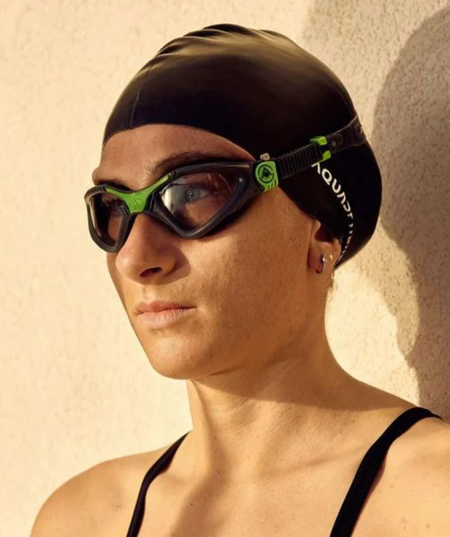 Aquasphere training diving goggles - Kayenne - Black/green - Image 5