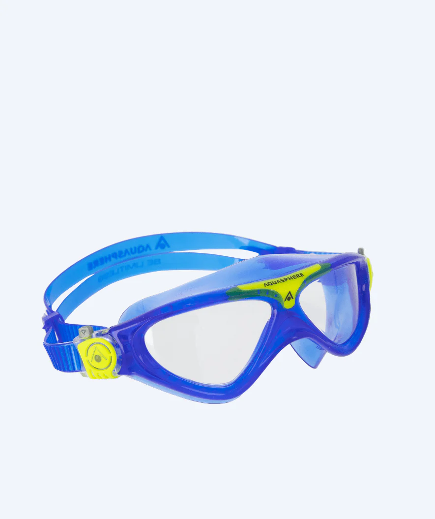 Aquasphere swim mask for junior (6-12) - Vista - Blue/yellow - Image 3
