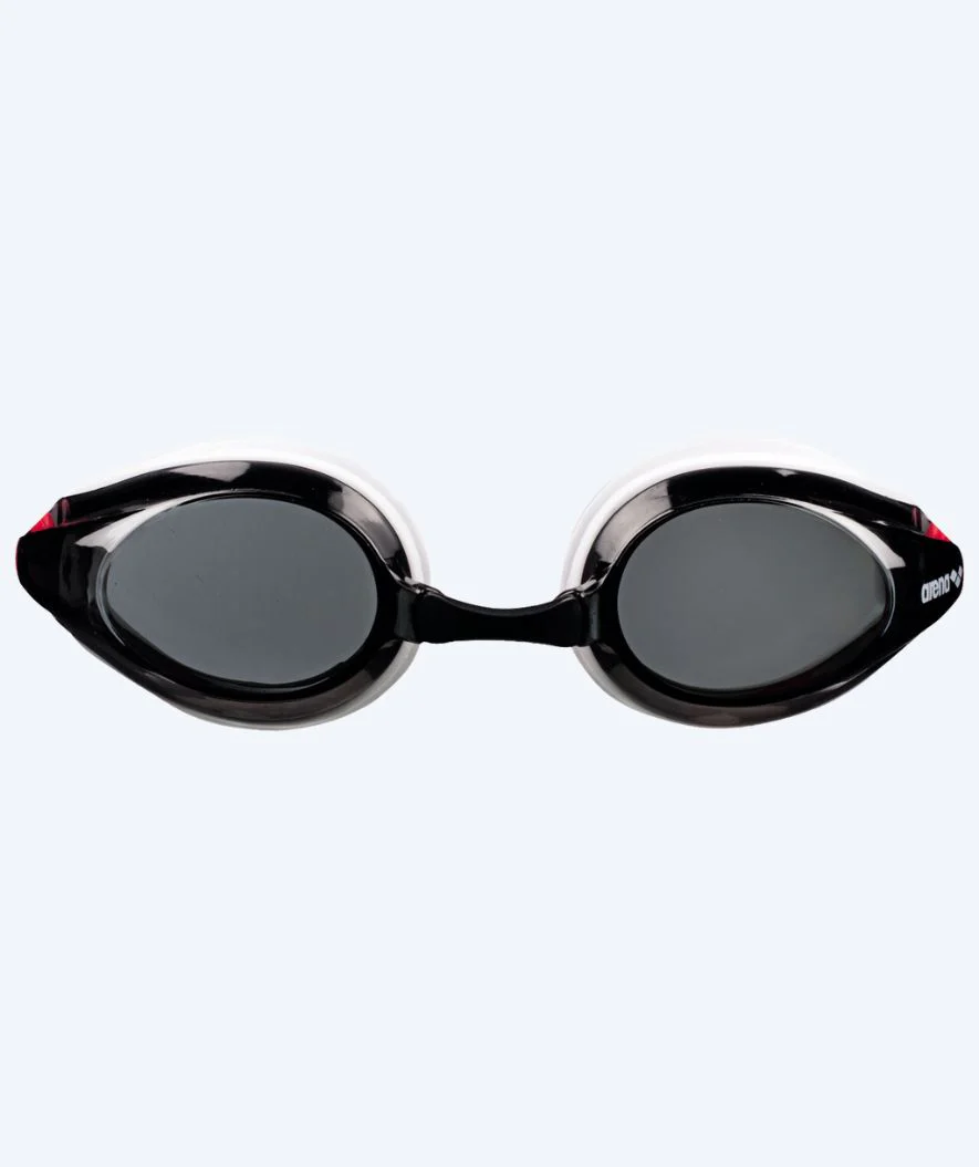 Arena racing swimming goggles for kids (6-12) - Tracks - White (Smoke lens) - Image 2