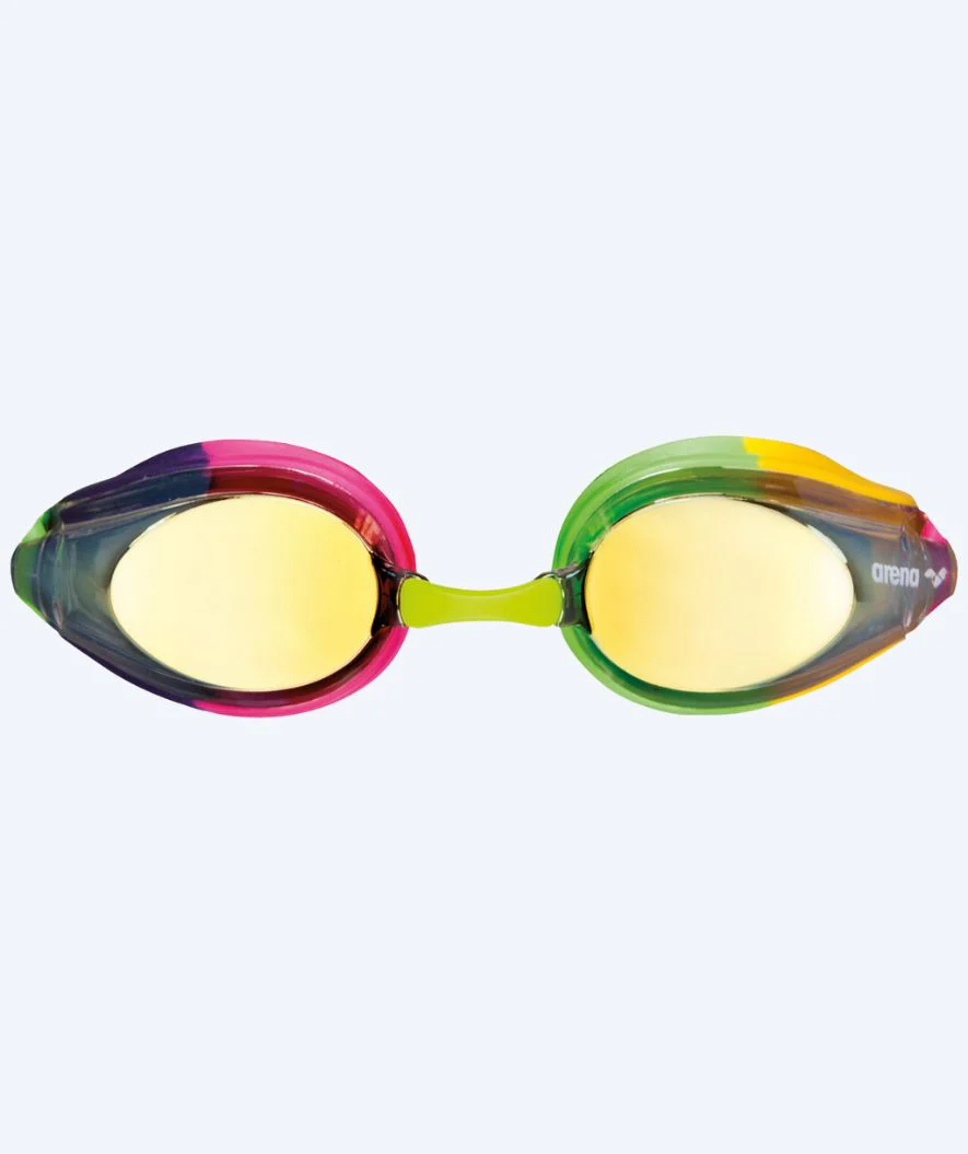 Arena racing swimming goggles for kids (6-12) - Tracks Mirror - Light pink/purple - Image 2