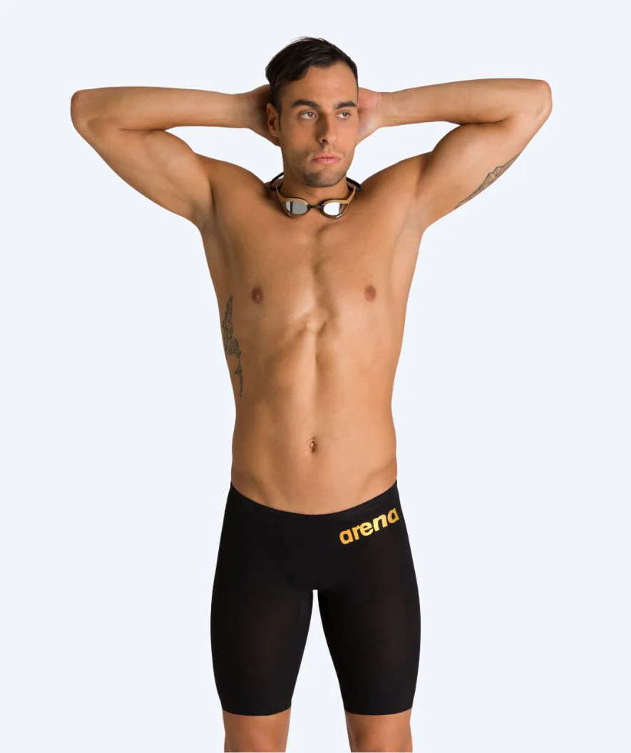 Arena racing jammers for men - Carbon Air 2 - Black/gold