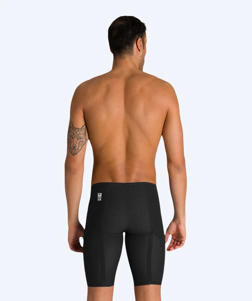 Arena racing jammers for men - Carbon Glide - Black - Image 2