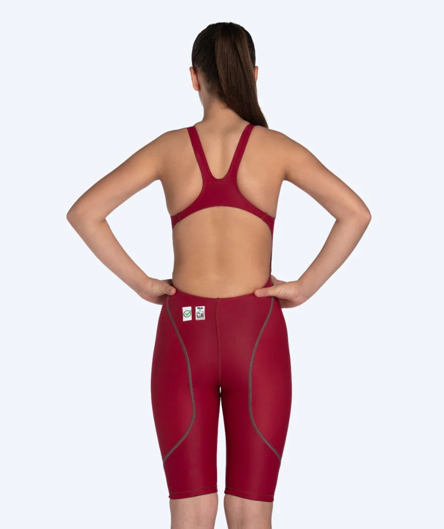 Arena racing swimsuit for girls - ST NEXT - Dark red - Image 3