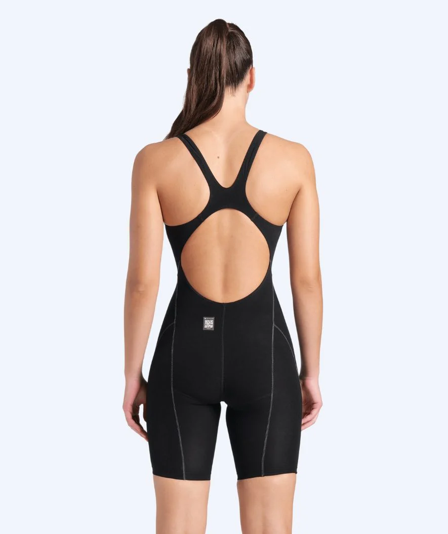 Arena racing swimsuit for women - Impulso - Black/light blue - Image 2