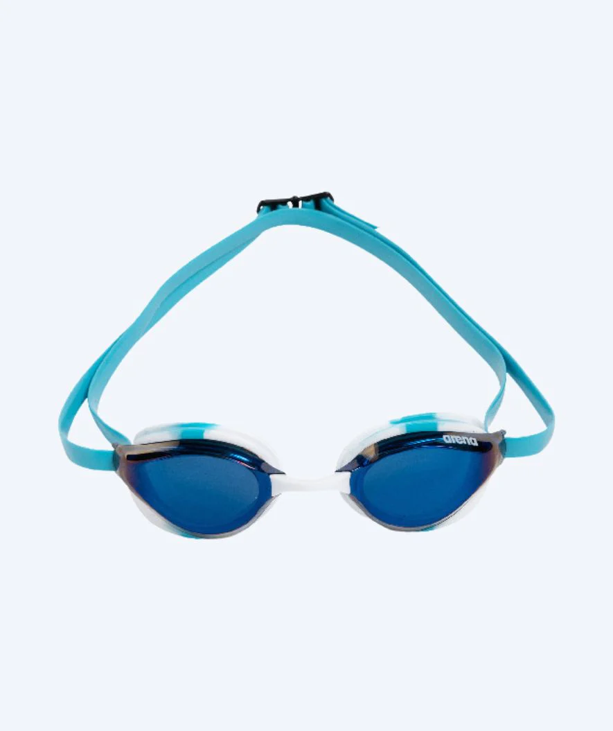 Arena Elite swimming goggles - Python - Light blue/dark blue (Mirror lens) - Image 3