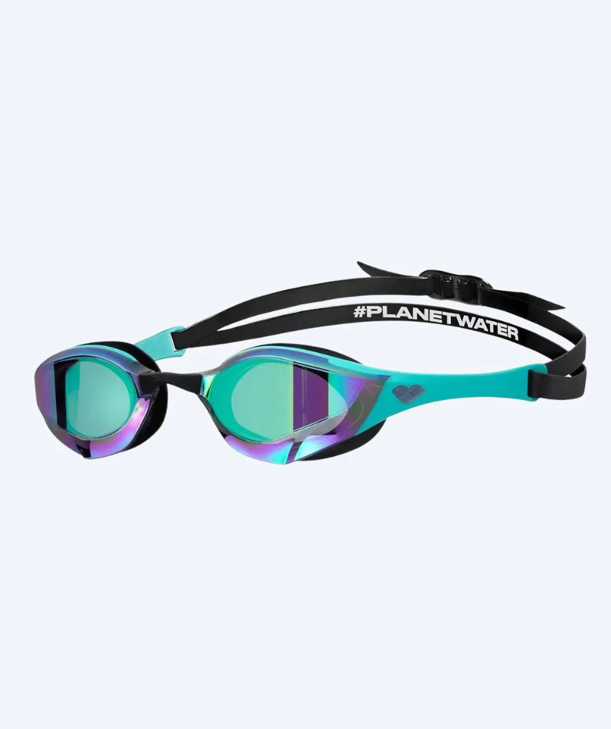 Arena Elite swimming goggles - Cobra Edge SWIPE Mirror - Black/turquoise