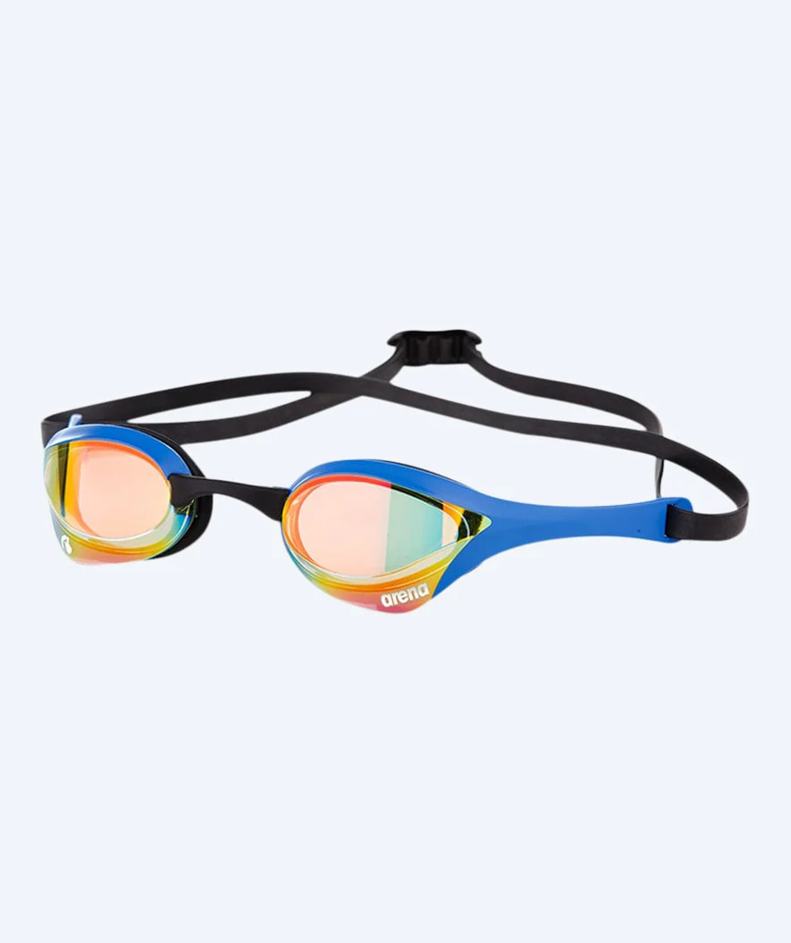 Arena Elite swimming goggles - Cobra Ultra SWIPE Mirror - Blue/gold - Image 2