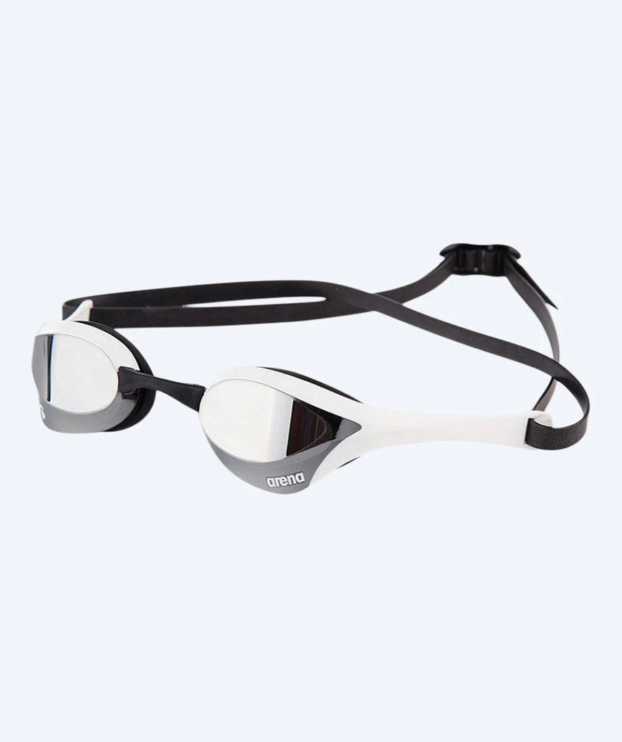 Arena Elite swimming goggles - Cobra Ultra SWIPE Mirror - White/silver