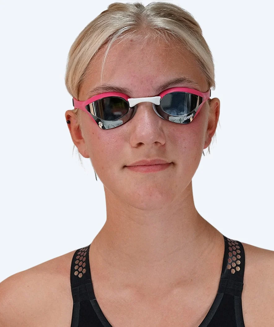 Arena Elite swimming goggles - Cobra Ultra SWIPE Mirror - White/silver - Image 4