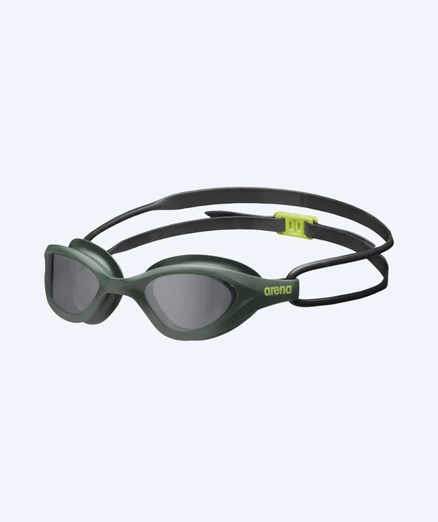 Arena training swimming goggles - 365 - Dark green (Smoke lens)