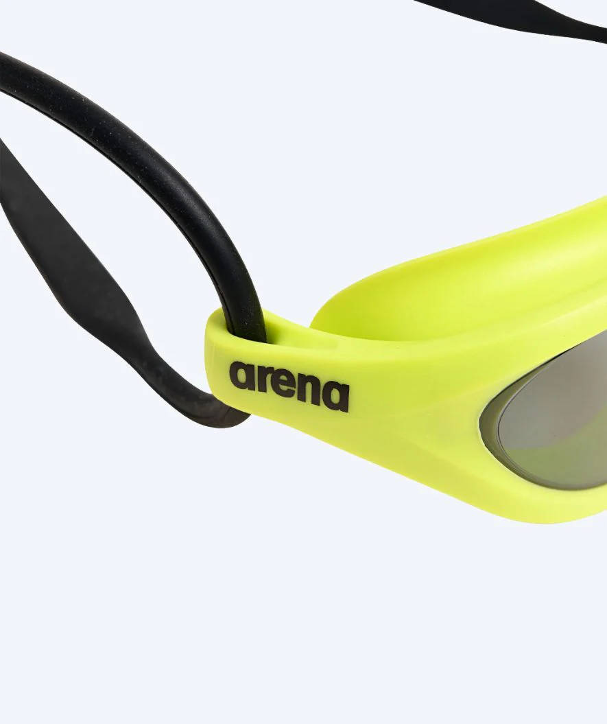 Arena training swimming goggles - 365 - Yellow (Smoke lens) - Image 4