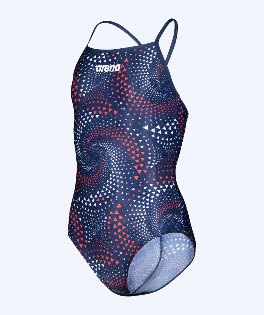 Arena swimsuit for girls - Fireflow - Dark blue/red - Image 6