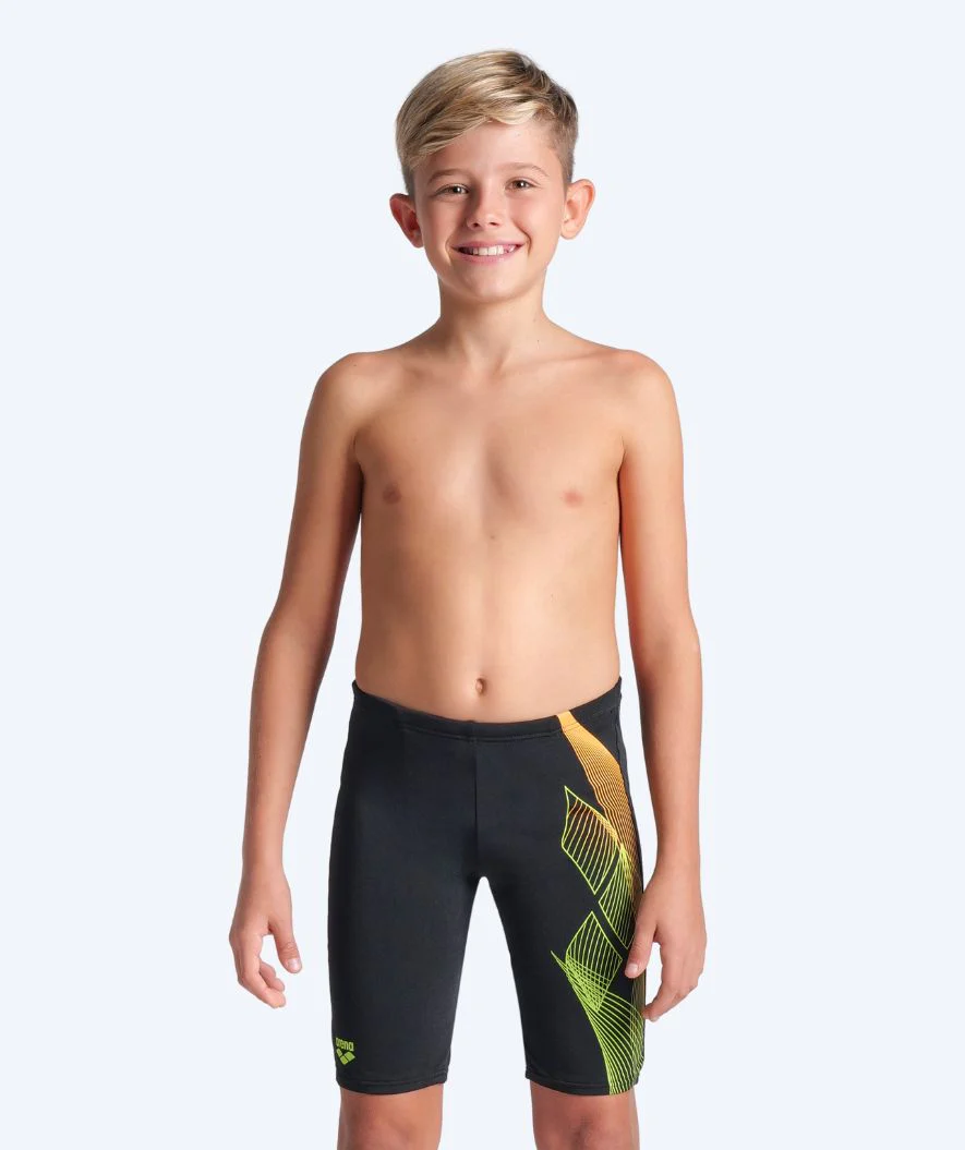 Arena jammer for boys - Sea Water - Black/green