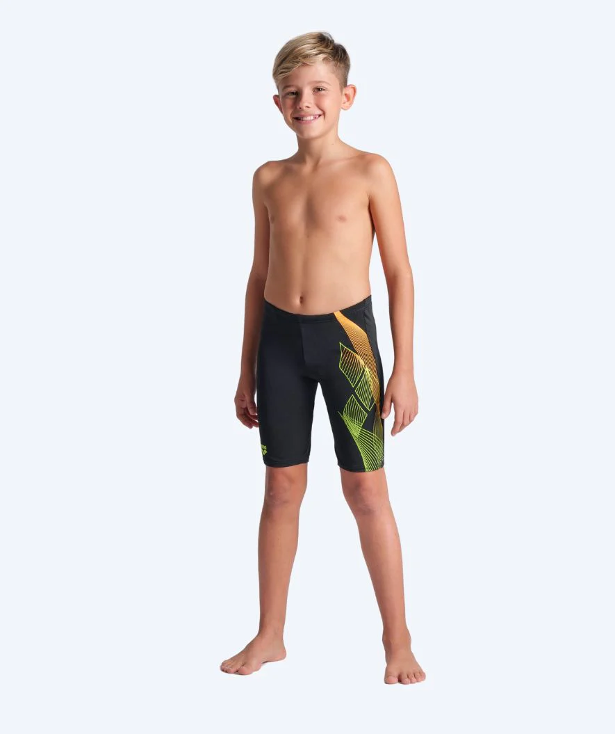 Arena jammer for boys - Sea Water - Black/green - Image 3