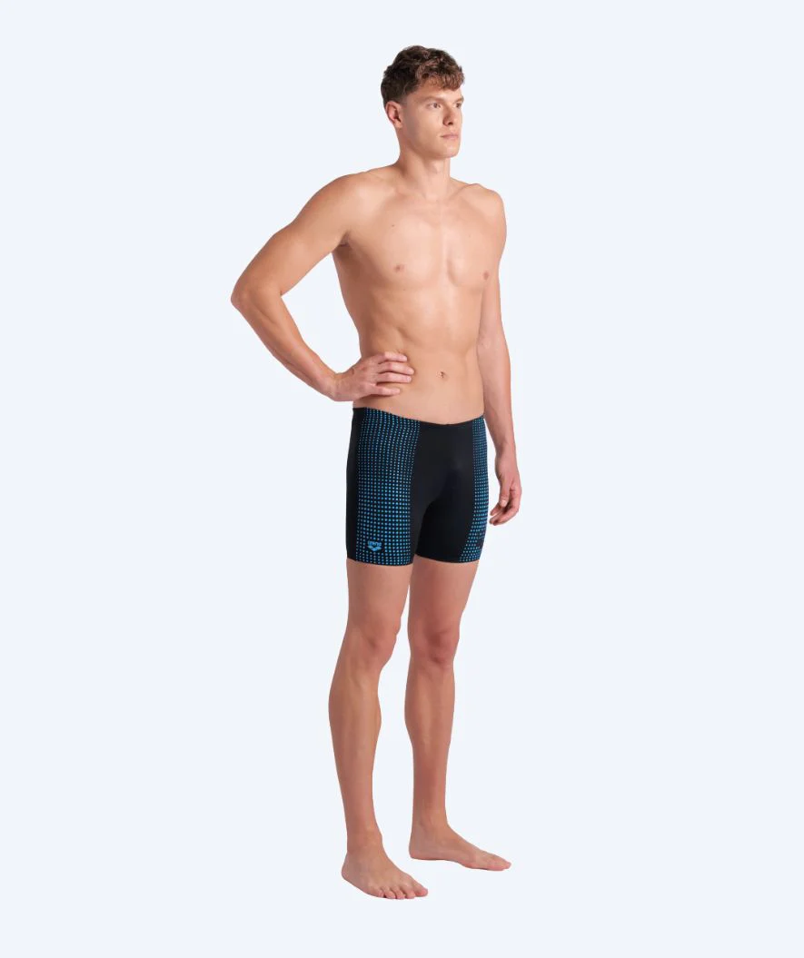Arena jammer for men - Foggy Dots - Black/light blue - Image 3
