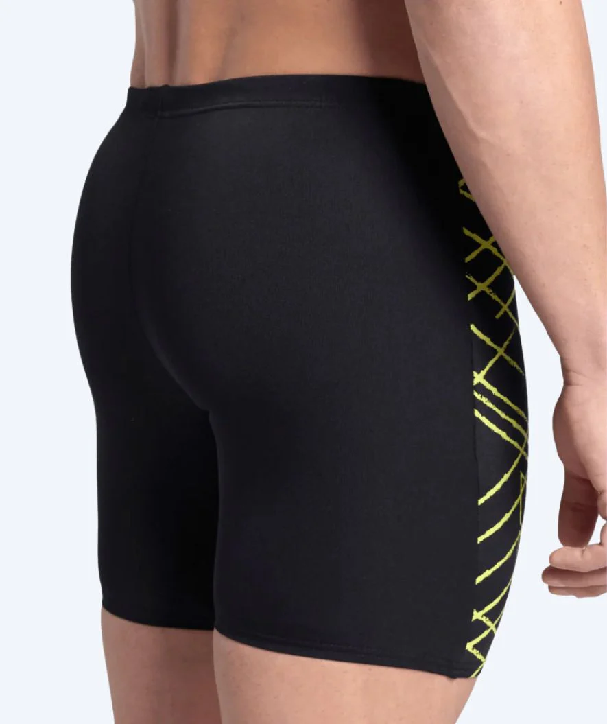 Arena jammer for men - Straight Line - Black/yellow - Image 5