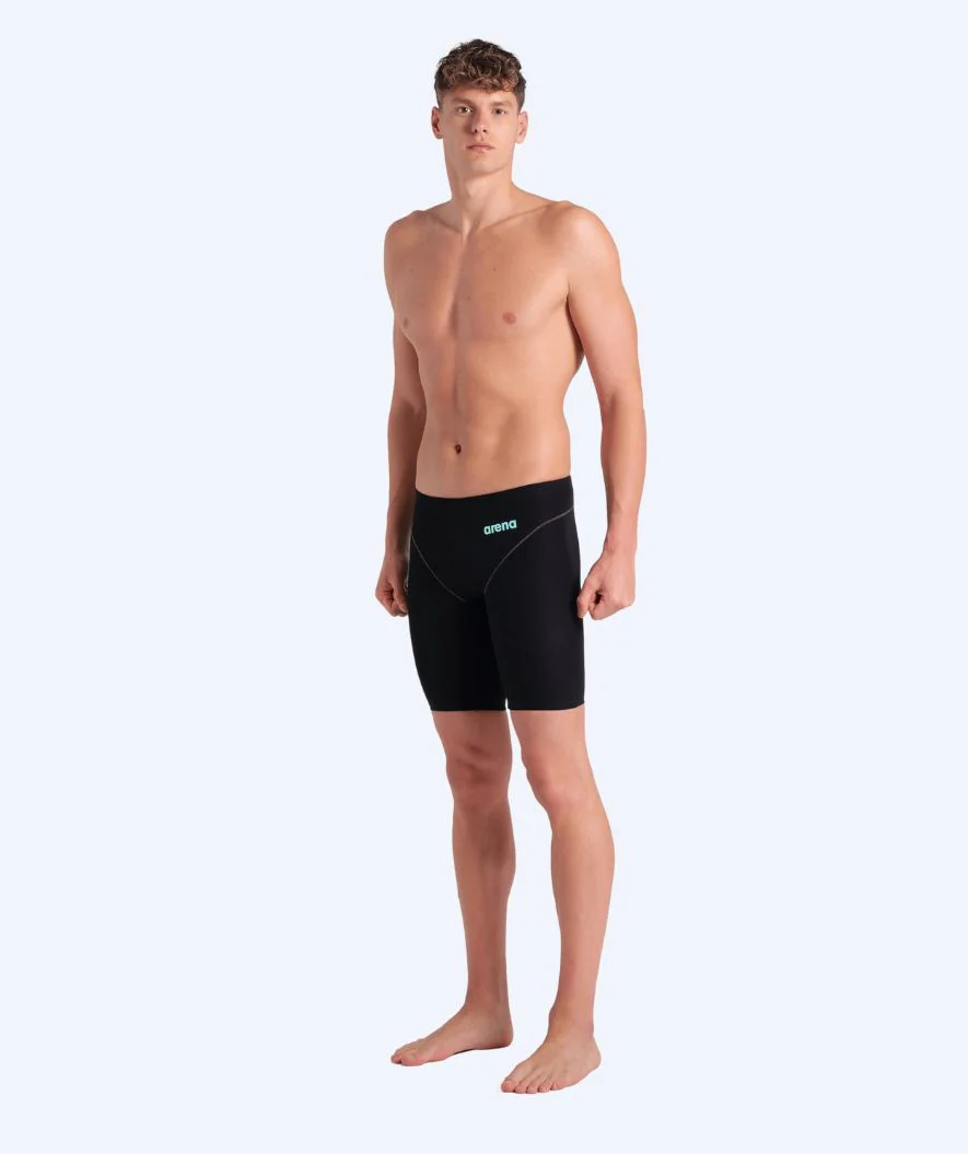 Arena racing jammers for men - Impulso - Black/light blue - Image 3