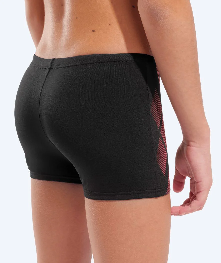 Arena aquashorts for boys - Poseidonia - Black/red - Image 5