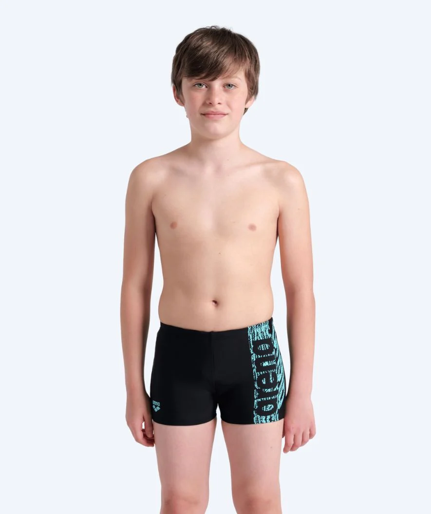 Arena aquashorts for boys - Shaking - Black/white