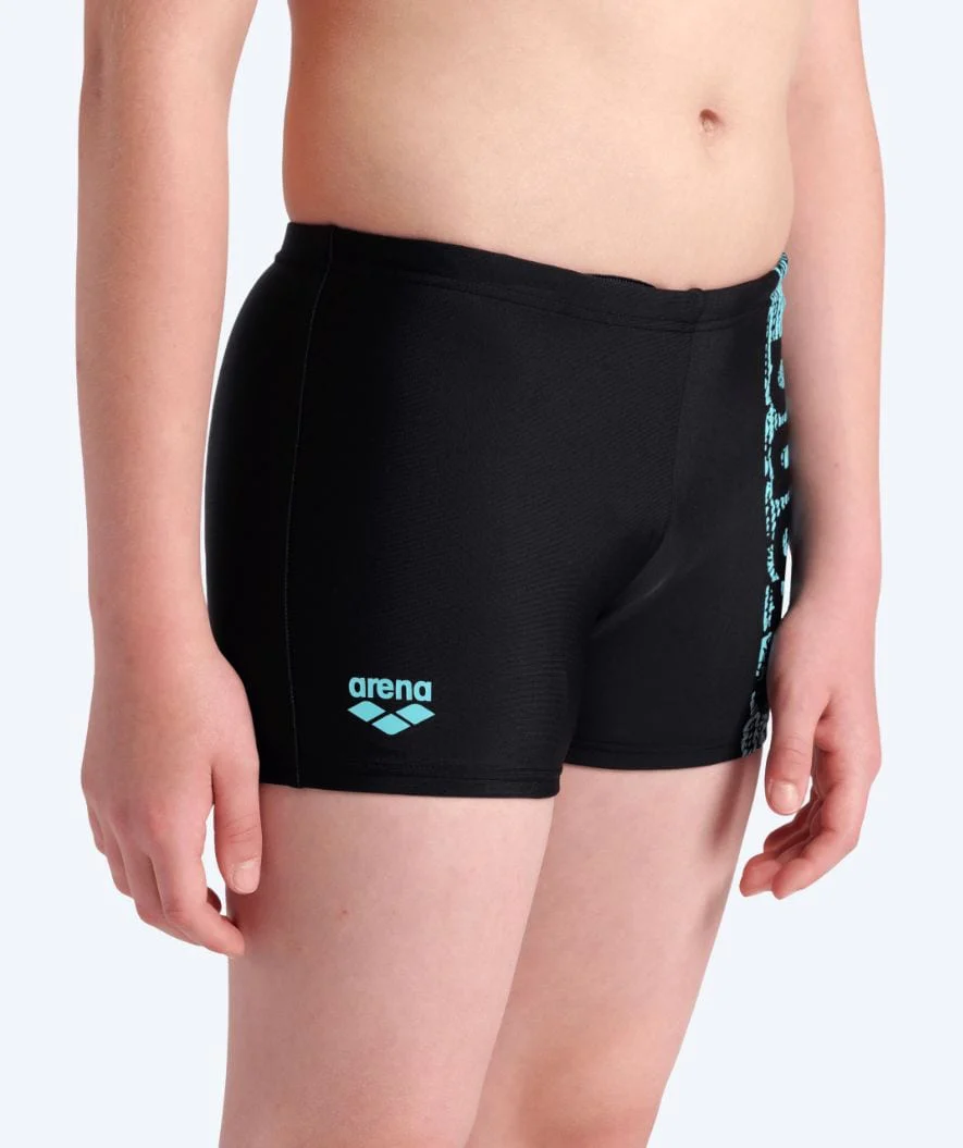 Arena aquashorts for boys - Shaking - Black/white - Image 3