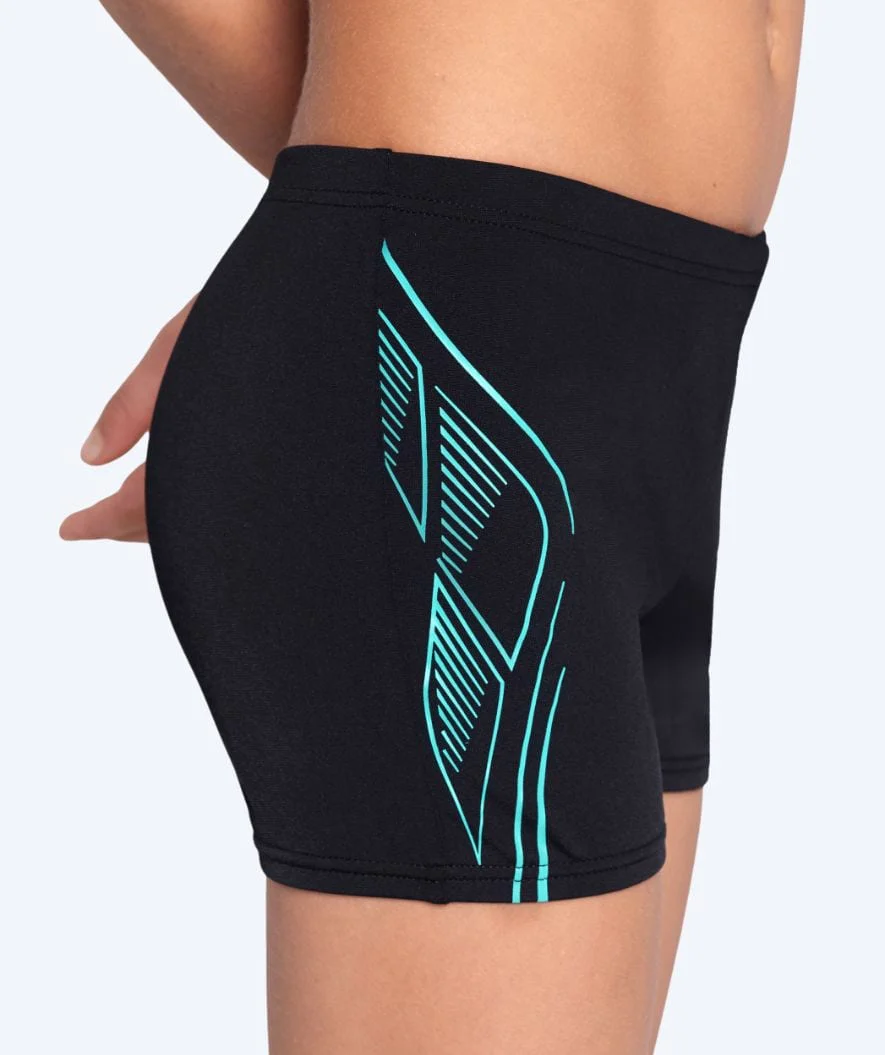 Arena aquashorts for boys - Reflecting - Black/light blue - Image 4