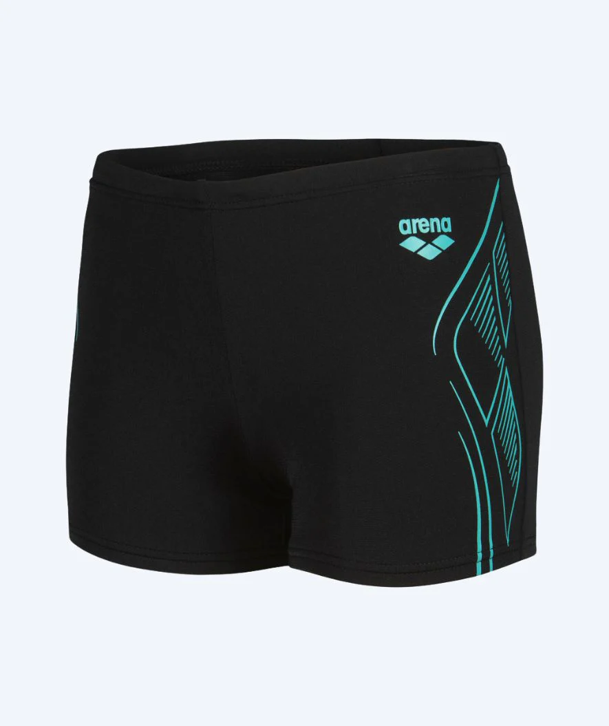 Arena aquashorts for boys - Reflecting - Black/light blue - Image 6
