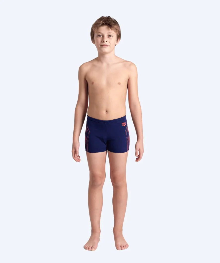 Arena aquashorts for boys - Reflecting - Dark blue/orange - Image 4