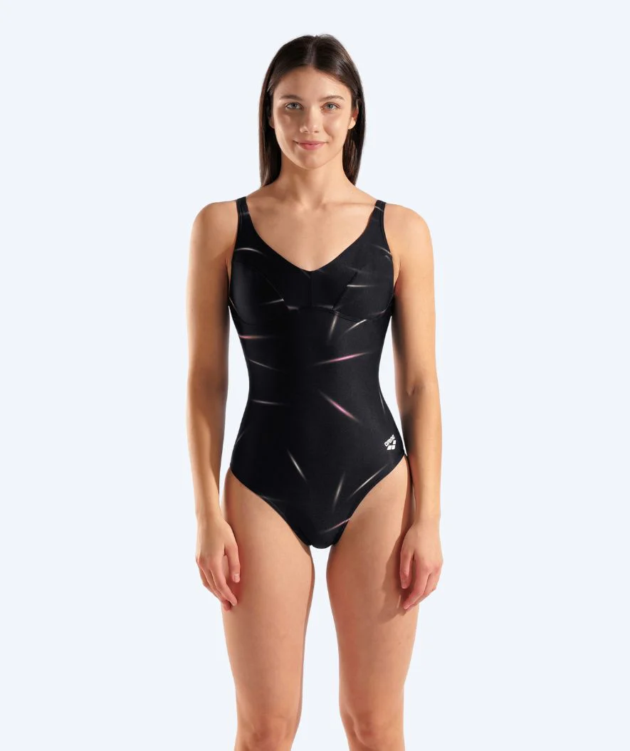 Arena swimsuit for women - Stars Rain - Black/multi