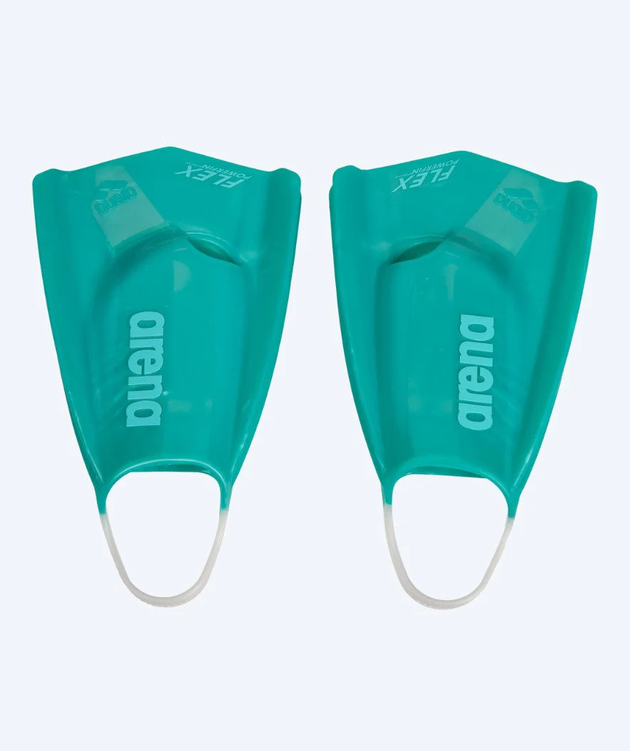 Arena swim fins - Powerfin Pro || Flex - Turquoise/White