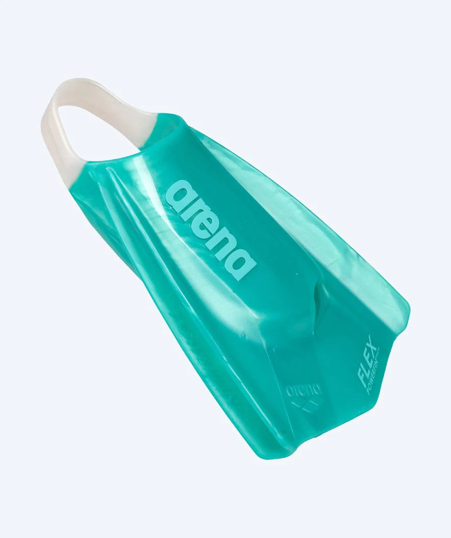 Arena swim fins - Powerfin Pro || Flex - Turquoise/White - Image 2