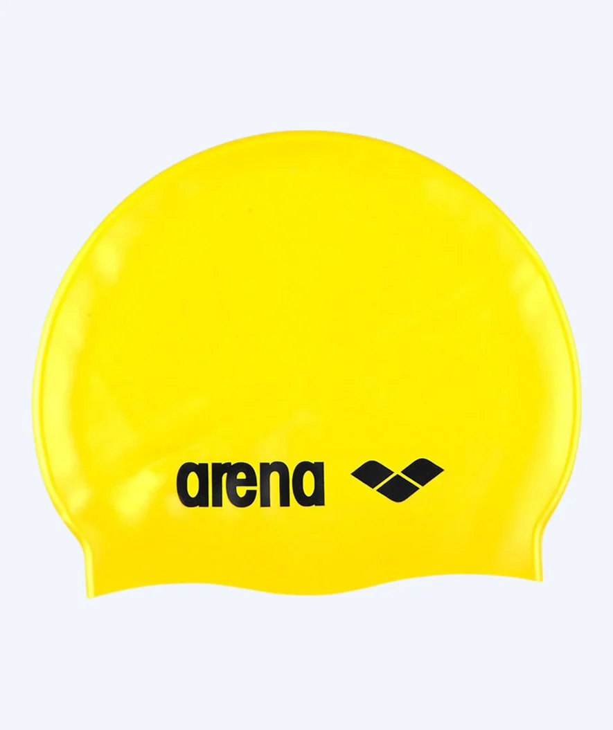 Arena swimming cap - Classic Silicone - Yellow/black