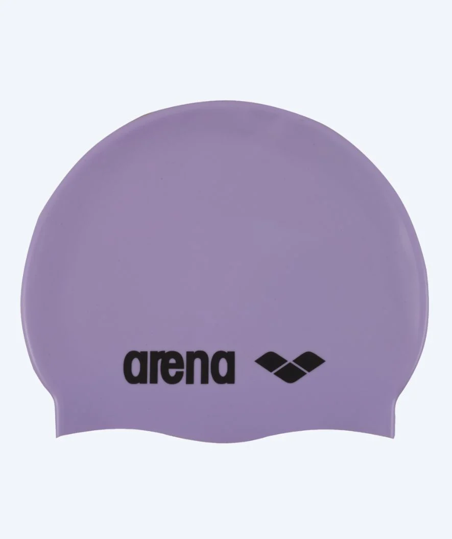Arena swimming cap - Classic Silicone - Purple/black