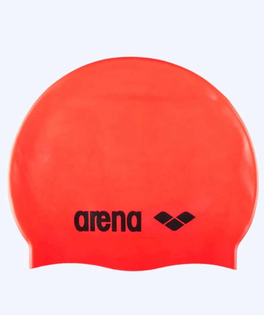 Arena swimming cap - Classic Silicone - Red/black