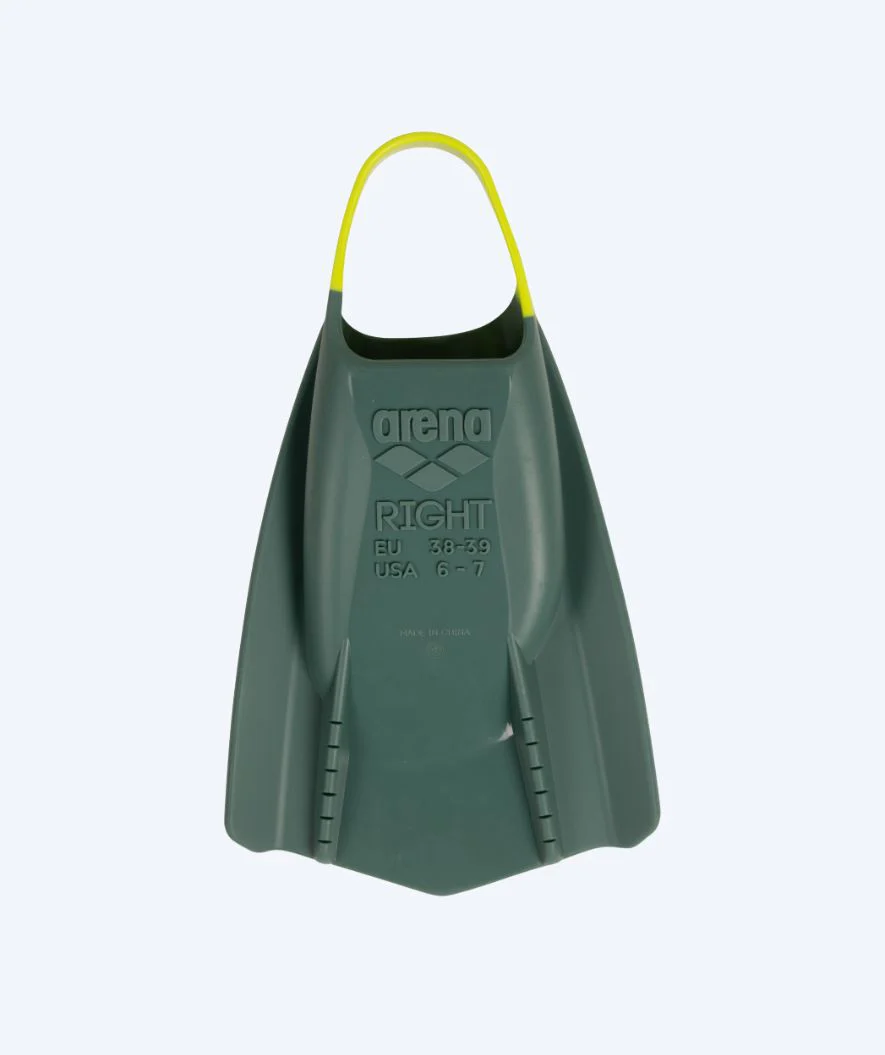 Arena swim fins - Powerfin Pro || - Dark green/yellow (Limited 2026) - Image 2