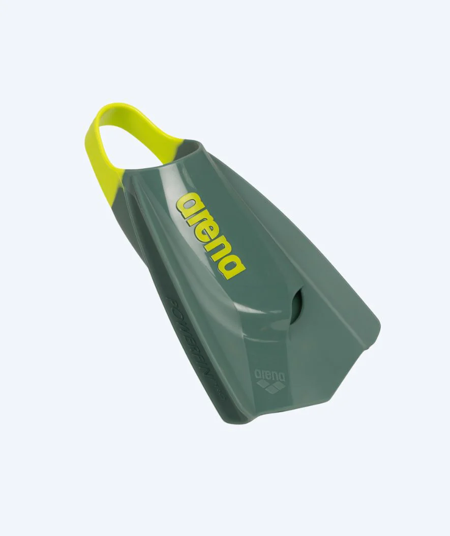 Arena swim fins - Powerfin Pro || - Dark green/yellow (Limited 2026) - Image 3