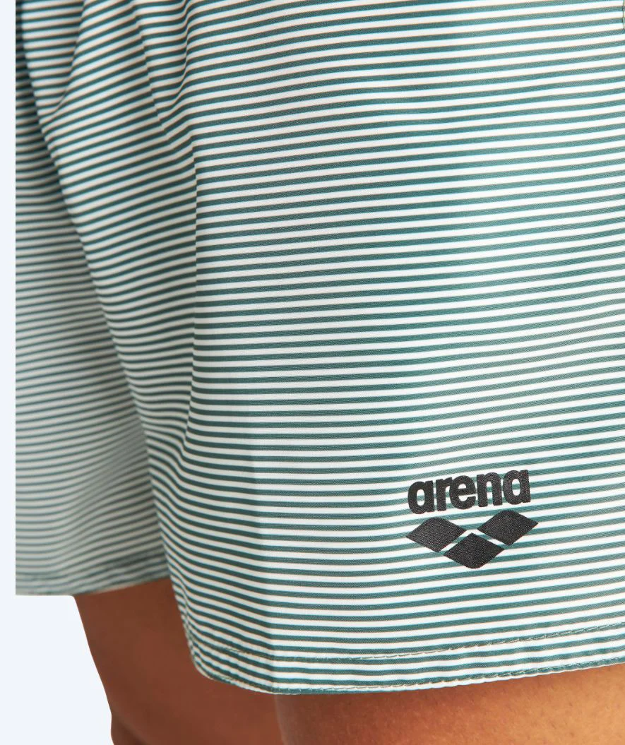 Arena swim shorts for men - Fundamentals Allover - White/dark green - Image 5
