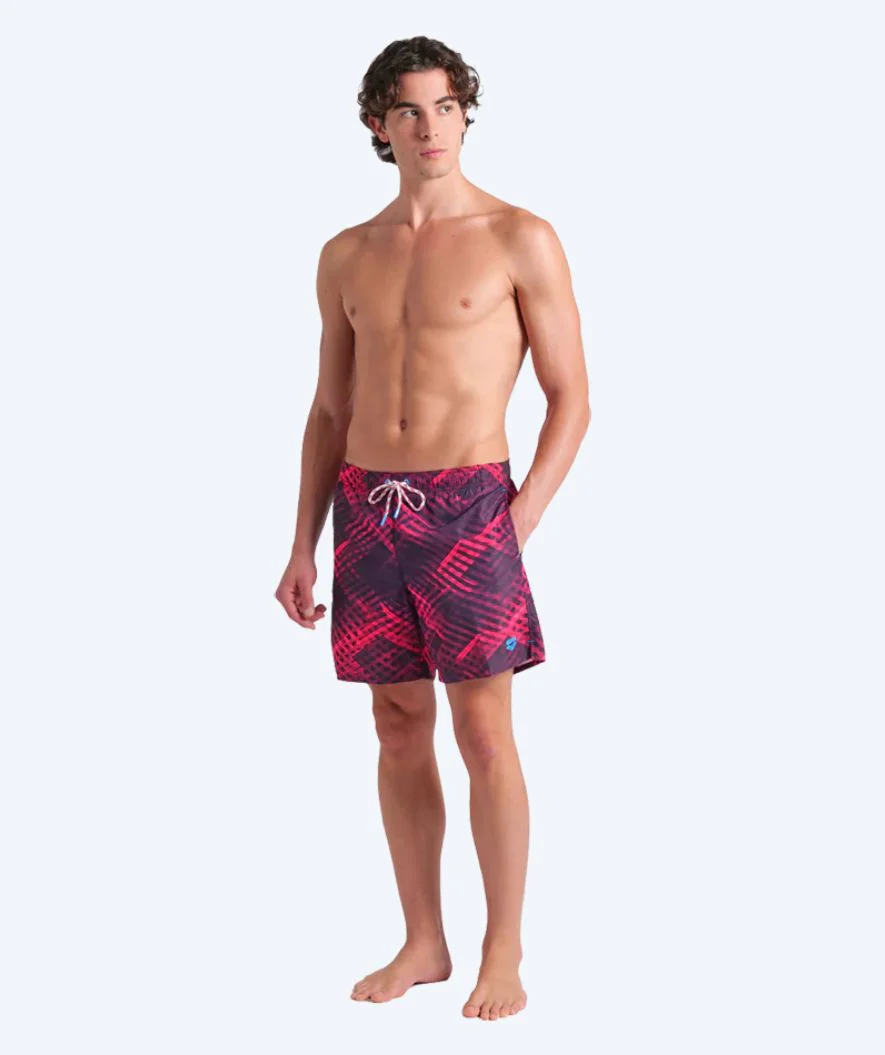 Arena swim shorts for men - Water Prints - Light pink - Image 3