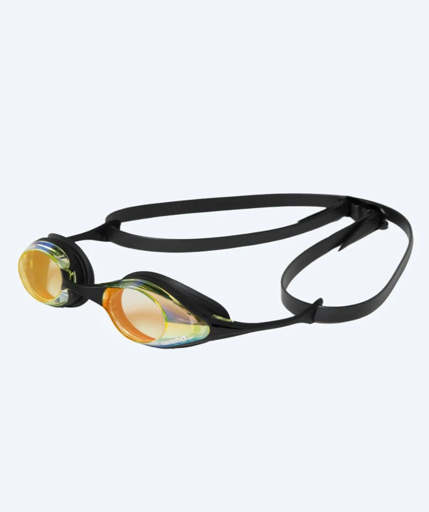 Arena swimming goggles - Cobra SWIPE Mirror - Black/yellow