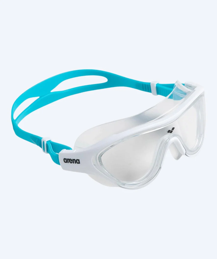 Arena swim mask for kids (6-12) - The One - Blue/white - Image 3